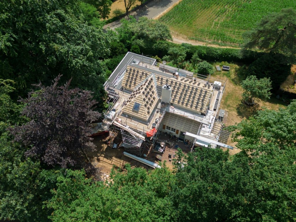 Bouwproject luchtfoto