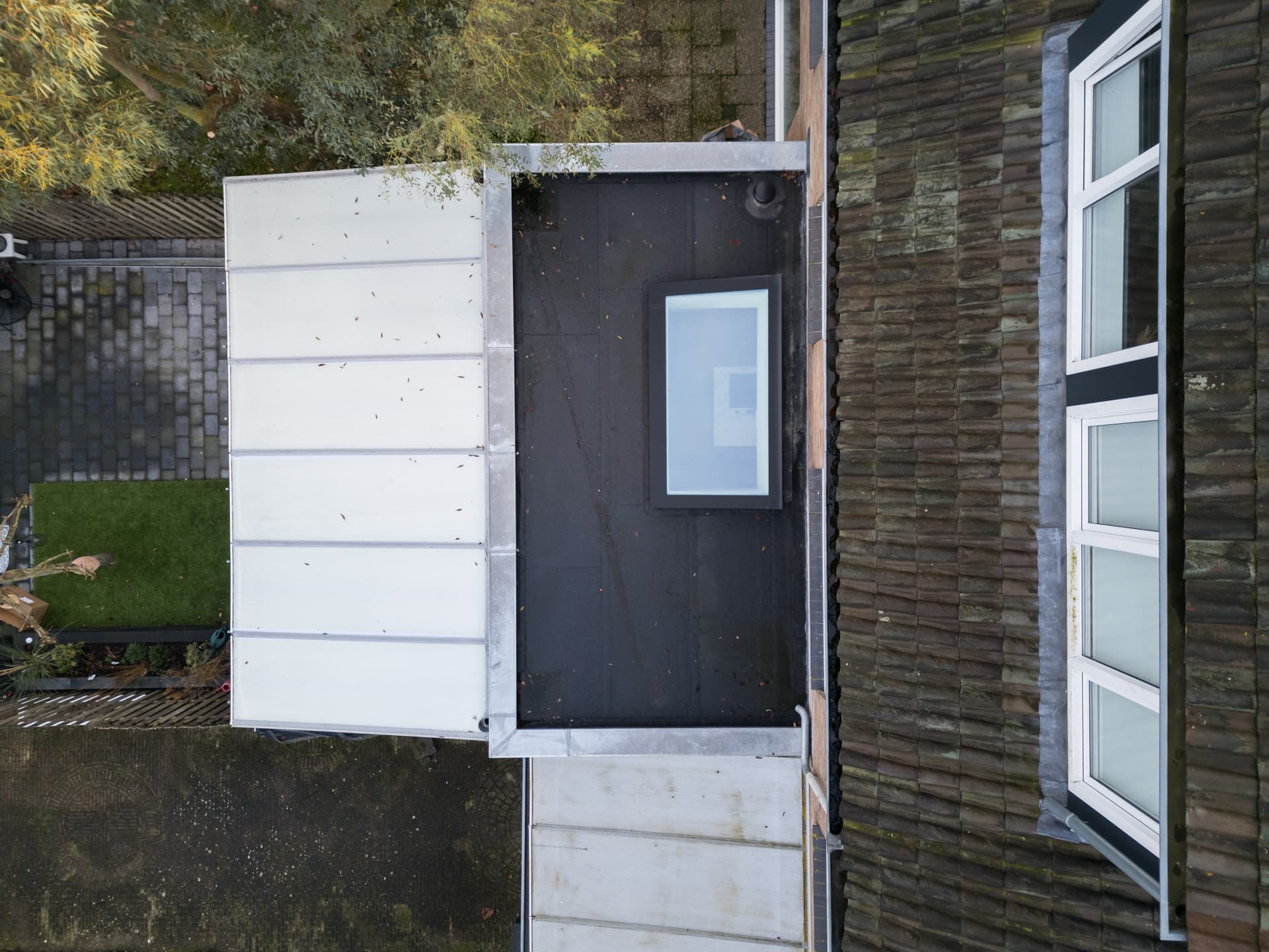 Uitbouw tussenwoning in Harderwijk, 6×3 m met lichtkoepel